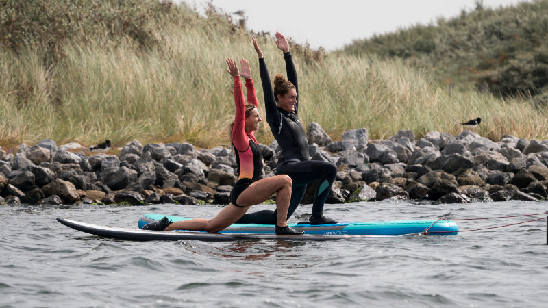 active lakeside sup yoga